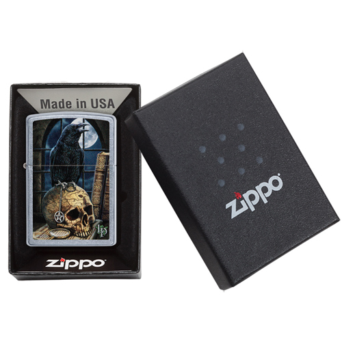 Zippo Bird on Skull