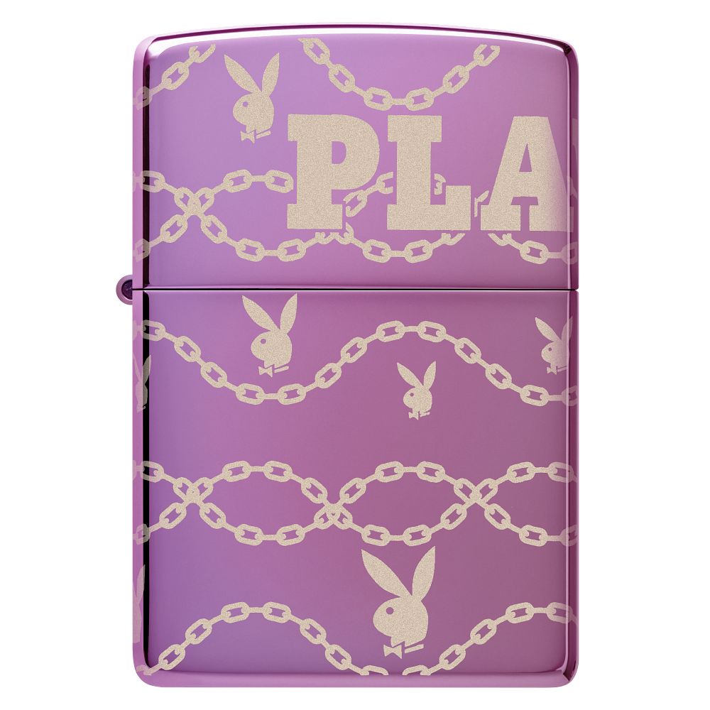 Zippo aansteker Purple Playboy Design.
