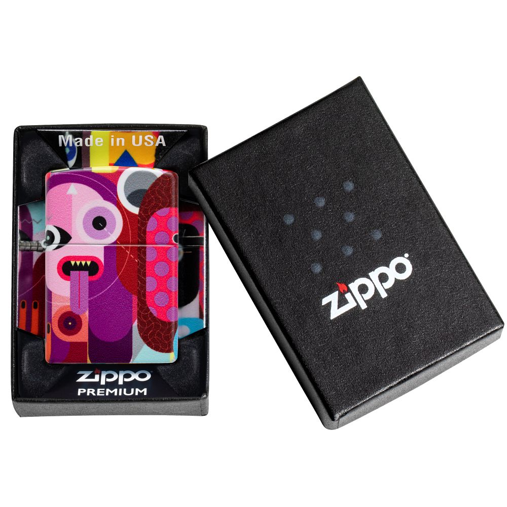 Zippo aansteker Abstract People Design 6