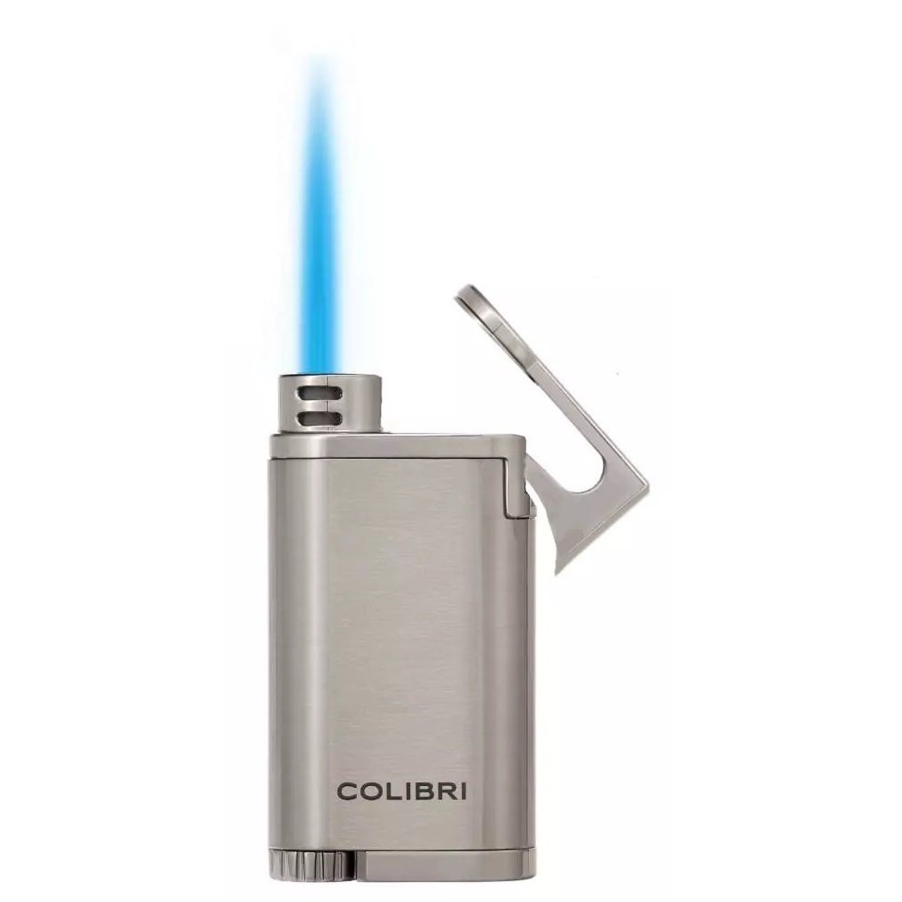 Colibri Falcon Stormaansteker - Winddichte Jetflame Aansteker Met Tankvenster - Navulbaar Butaan - Mooie Geschenkdoos