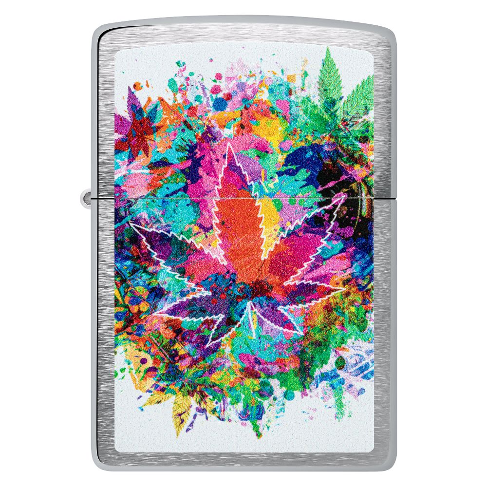 Zippo aansteker Colourful Cannabis
