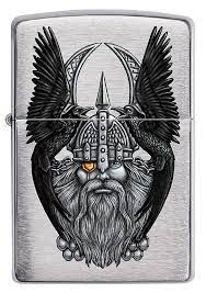 Zippo aansteker Odin with Raven Front