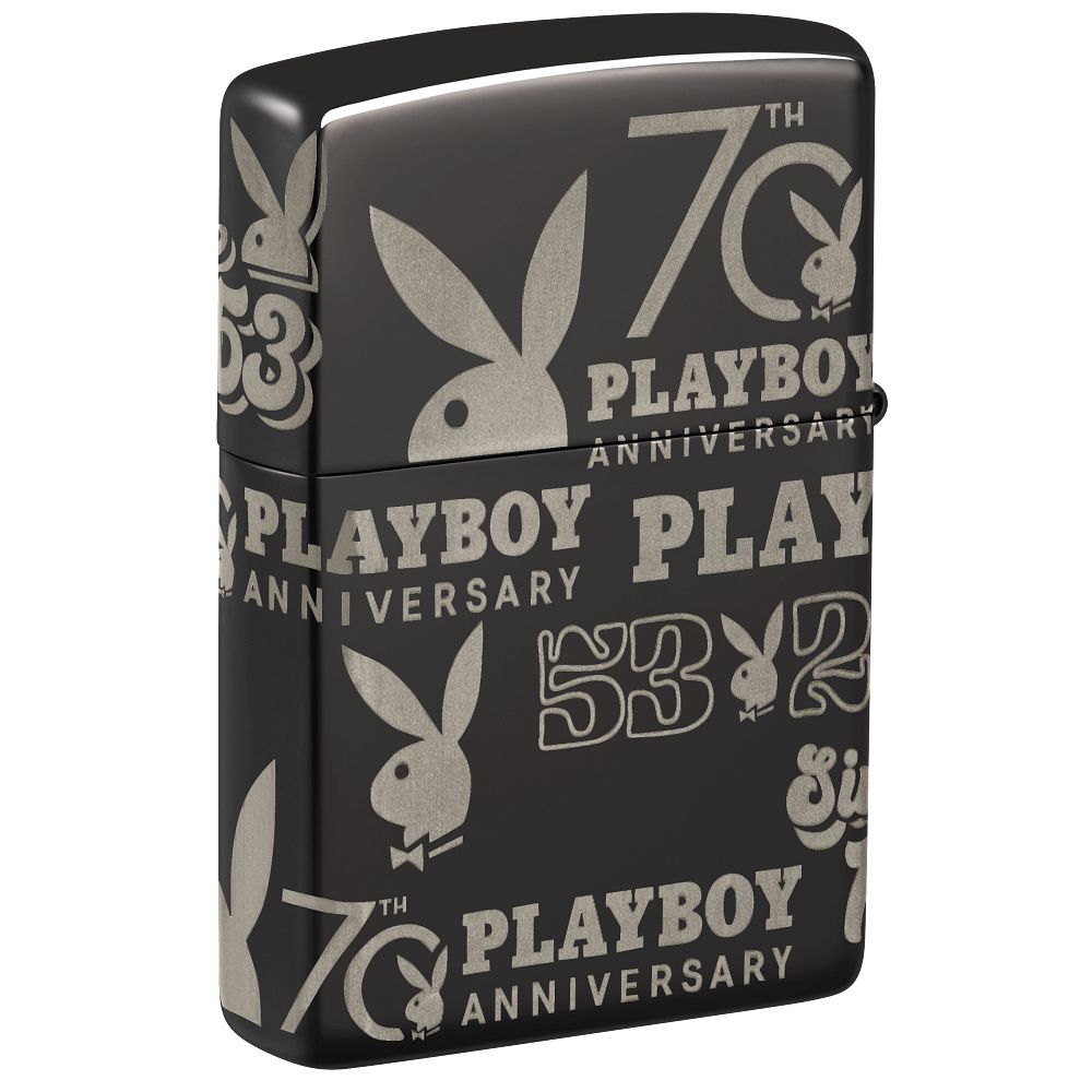 Zippo aansteker Playboy 70th Anniversary Lighter rechter zijkant