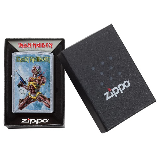 Zippo aansteker Iron Maiden Somewhere back in time verpakking
