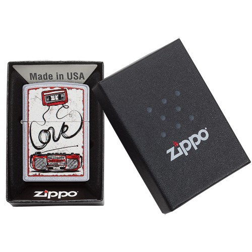 Zippo aansteker Love Tape Cassette verpakking