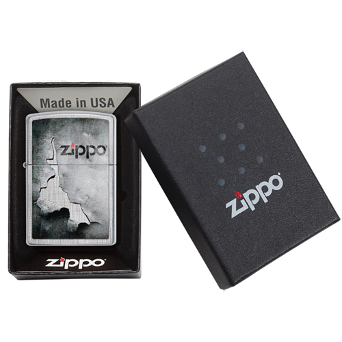 Zippo aansteker Peeled Metal verpakking