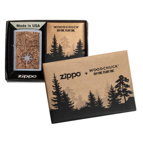 Zippo aansteker Woodchuck Compass verpakking