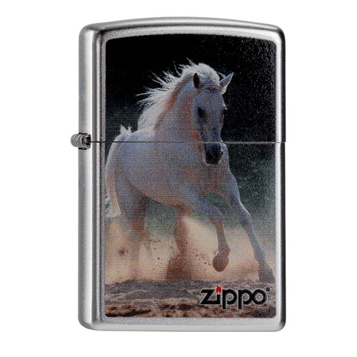 Zippo aansteker White Horse Galloping