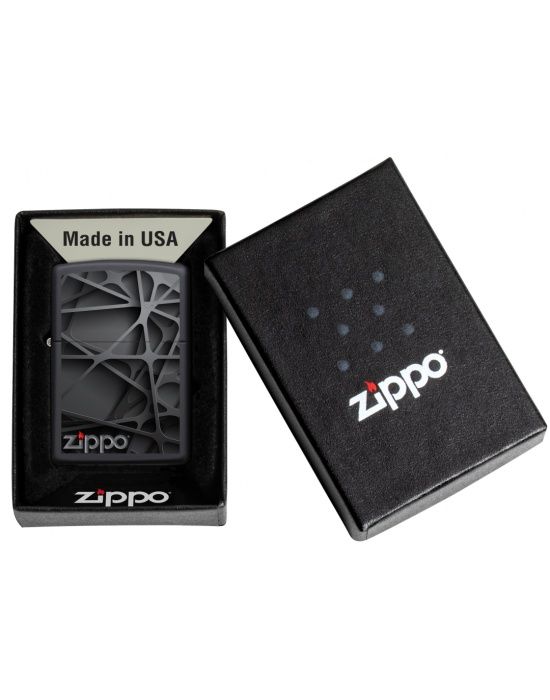 Zippo Aansteker Black Abstract Design 3