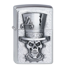 Zippo aansteker Top Hat Skull Emblem