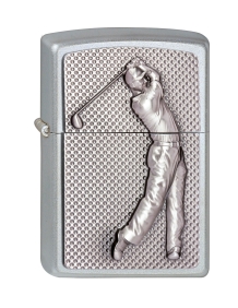 Zippo aansteker Golfer 3D Emblem