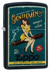 Zippo aansteker Cigar Girl Design