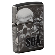 Zippo aansteker Sons of Anarchy Skull Black Ice