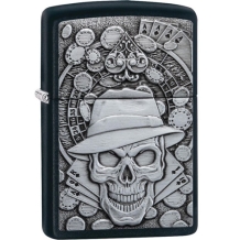 Zippo aansteker Gambling Skull