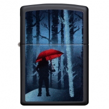 Zippo aansteker Red Umbrella tree Design