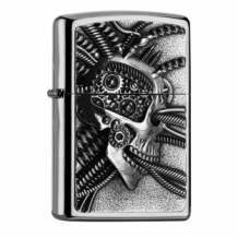 Zippo aansteker Cyberpunk Skull