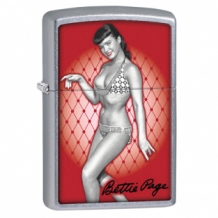 Zippo aansteker Betty Page Red