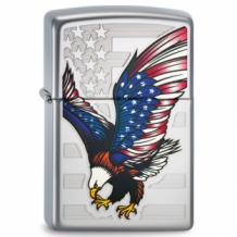 Zippo aansteker Eagle and Flag 2.003.450