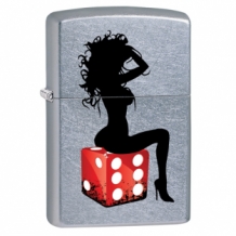 Zippo aansteker dice girl