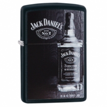 Zippo aansteker Jack Daniels Bottle Matte Black