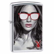Zippo aansteker Playboy Lady with glasses