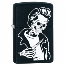 Zippo aansteker rockabilly skull profile