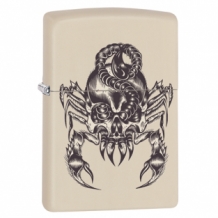 Zippo aansteker scorpion skull