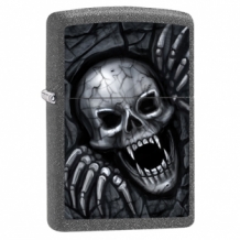 Zippo aansteker skull clawing out