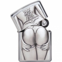 Zippo aansteker Stocking Girl graveren