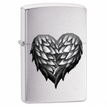 Zippo winged heart