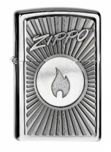 Zippo aansteker Logo with Flame Emblem