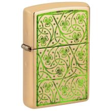 Zippo aansteker Clover Leaves Design