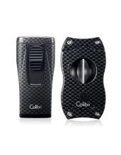 Colibri Triple Flame Monaco Carbon Fiber zwart giftset