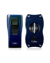 Colibri Triple Flame Monaco Carbon Fiber blauw giftset