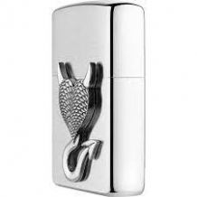 Zippo aansteker Devils Heart Zijkant