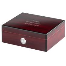 Zwarte humidor met tekst