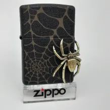 Zippo aansteker Spider Black Crackle Emblem Limited Edition