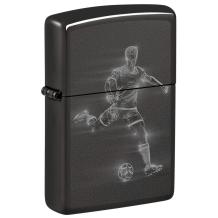 Zippo Aansteker Soccer Player in Action Design