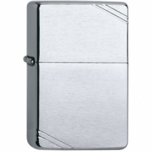 Zippo aansteker vintage chroom brush finish