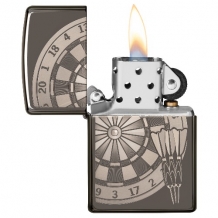 Zippo aansteker Darts open