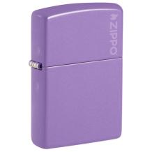 Zippo aansteker Smokey Lavender with logo