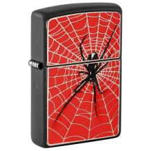 Zippo aansteker Spider Web Red