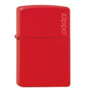 Zippo aansteker Red Matte with Zippo Logo