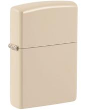Zippo aansteker regular flat sand zijaanzicht