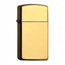 Zippo aansteker slim brass High polished