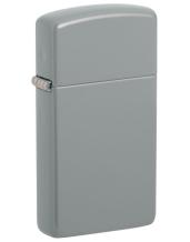 Zippo aansteker Slim Flat Grey zijaanzicht