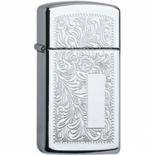 Zippo aansteker venetian chrome slim