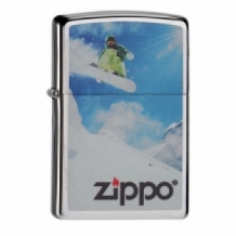 Zippo aansteker Snowboarder