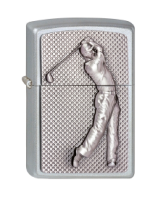 Zippo aansteker Golfer 3D Emblem