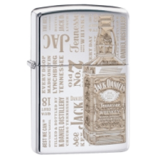 Zippo aansteker Jack Daniel\'s Bottle Chrome